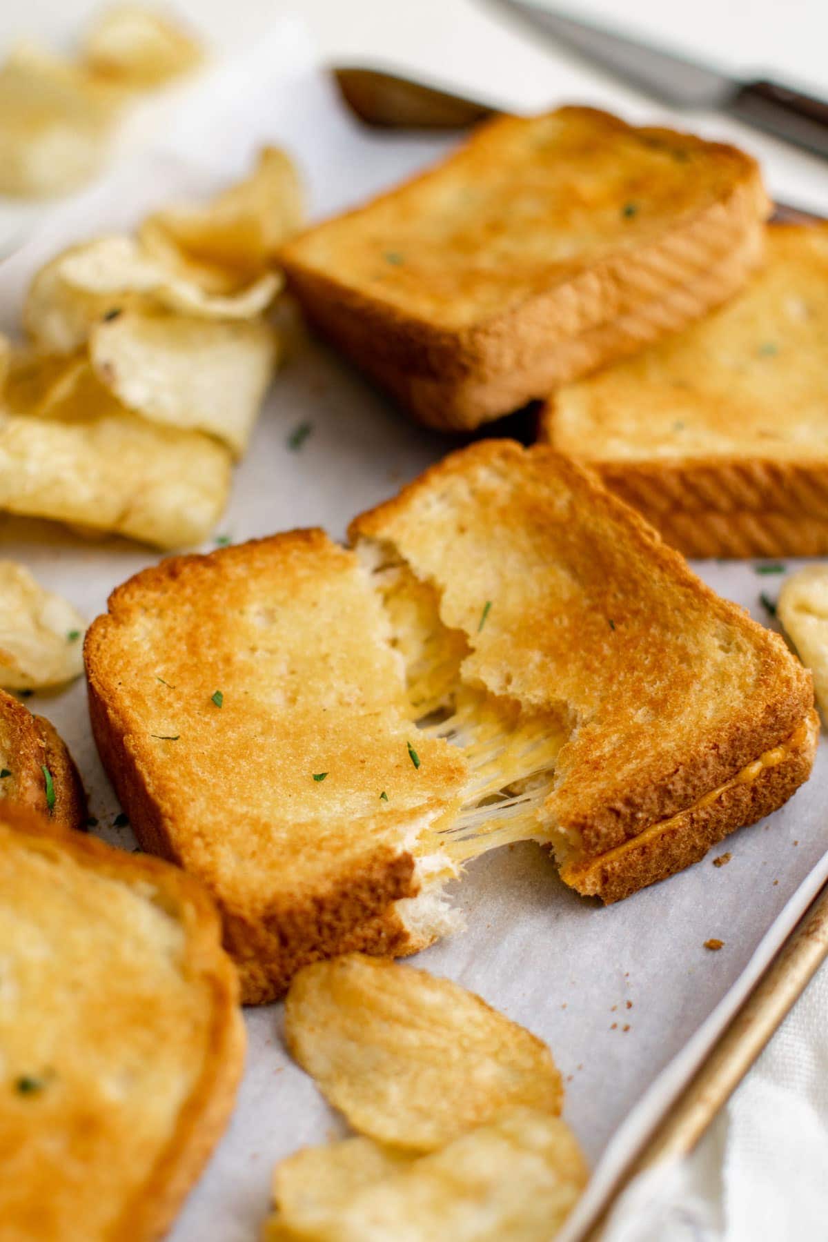 Sheet Pan Garlic Bread Grilled Cheese Recipe