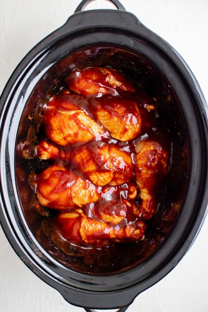 Slow Cooker BBQ Chicken Drumsticks Crock Pot Chicken Legs