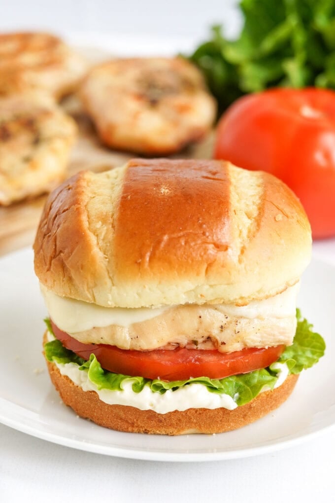 Easy Grilled Chicken Sandwich