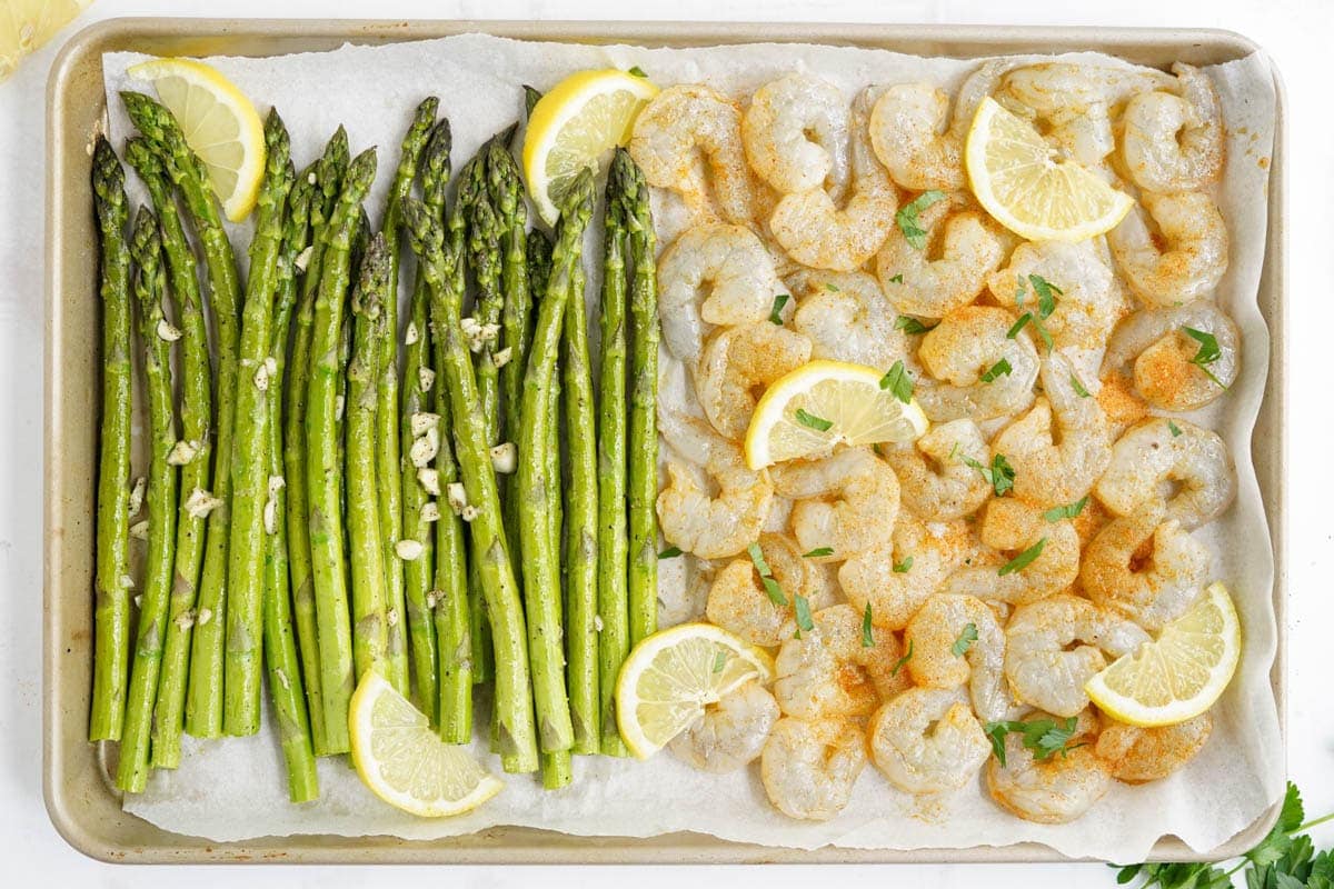 Sheet Pan Shrimp and Asparagus - Yellow Bliss Road