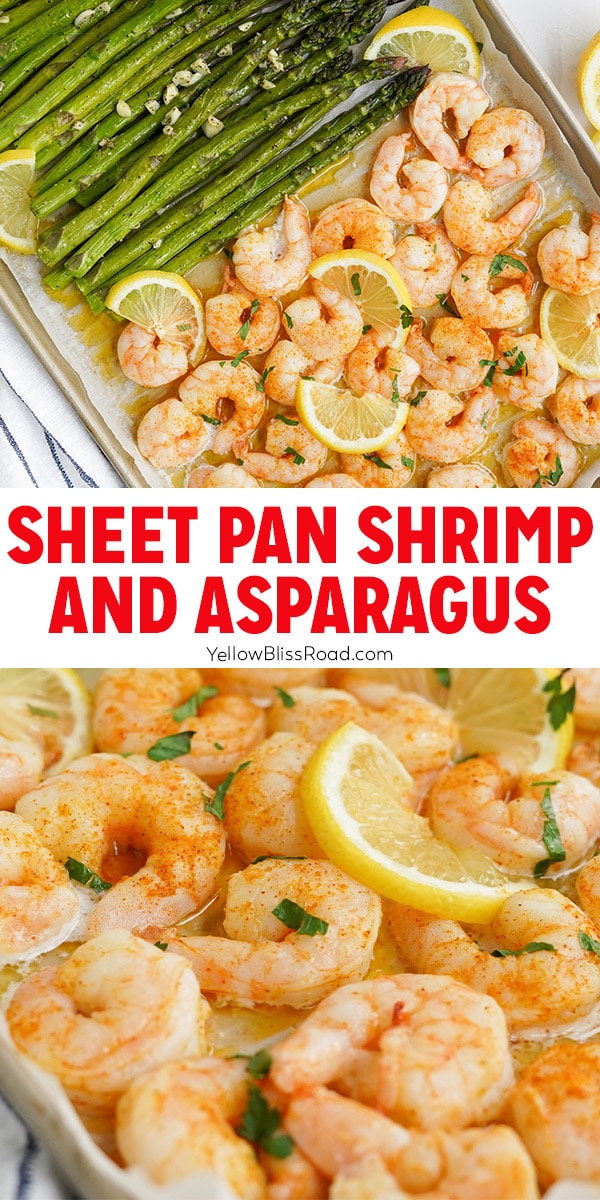 Sheet Pan Shrimp and Asparagus | YellowBlissRoad.com
