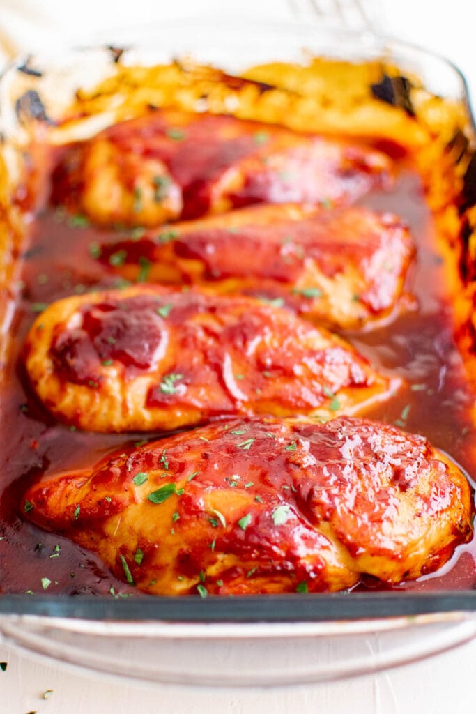 Easy Baked BBQ Chicken Breast Recipe (Oven Barbecue Chicken)