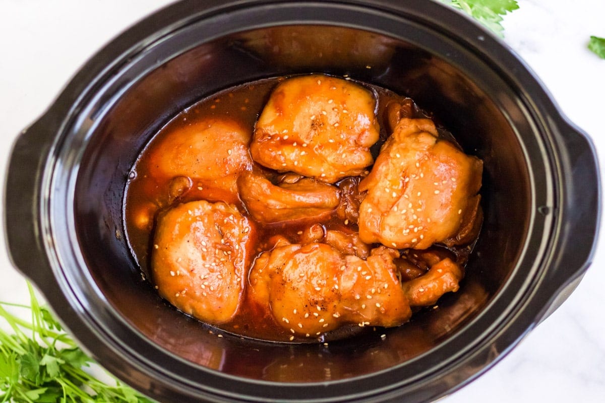 Slow Cooker Chicken Thighs - Yellow Bliss Road