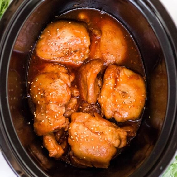 Slow Cooker Chicken Thighs | YellowBlissRoad.com