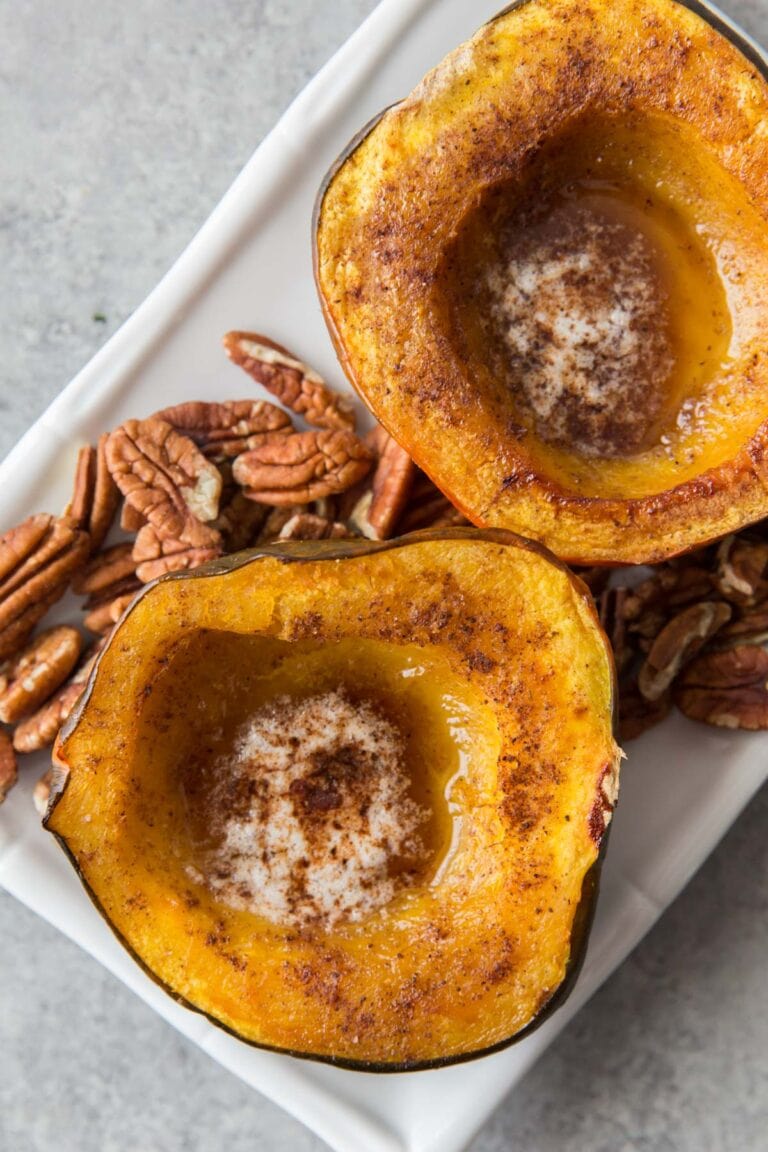 Easy Baked Acorn Squash | Roasted Squash Recipe