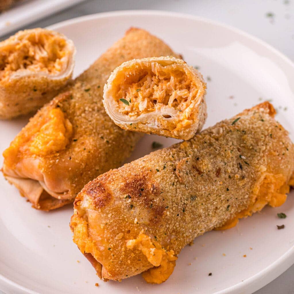 Air Fryer Buffalo Chicken Egg Rolls Yellow Bliss Road