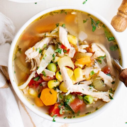 Turkey Vegetable Soup - Yellow Bliss Road