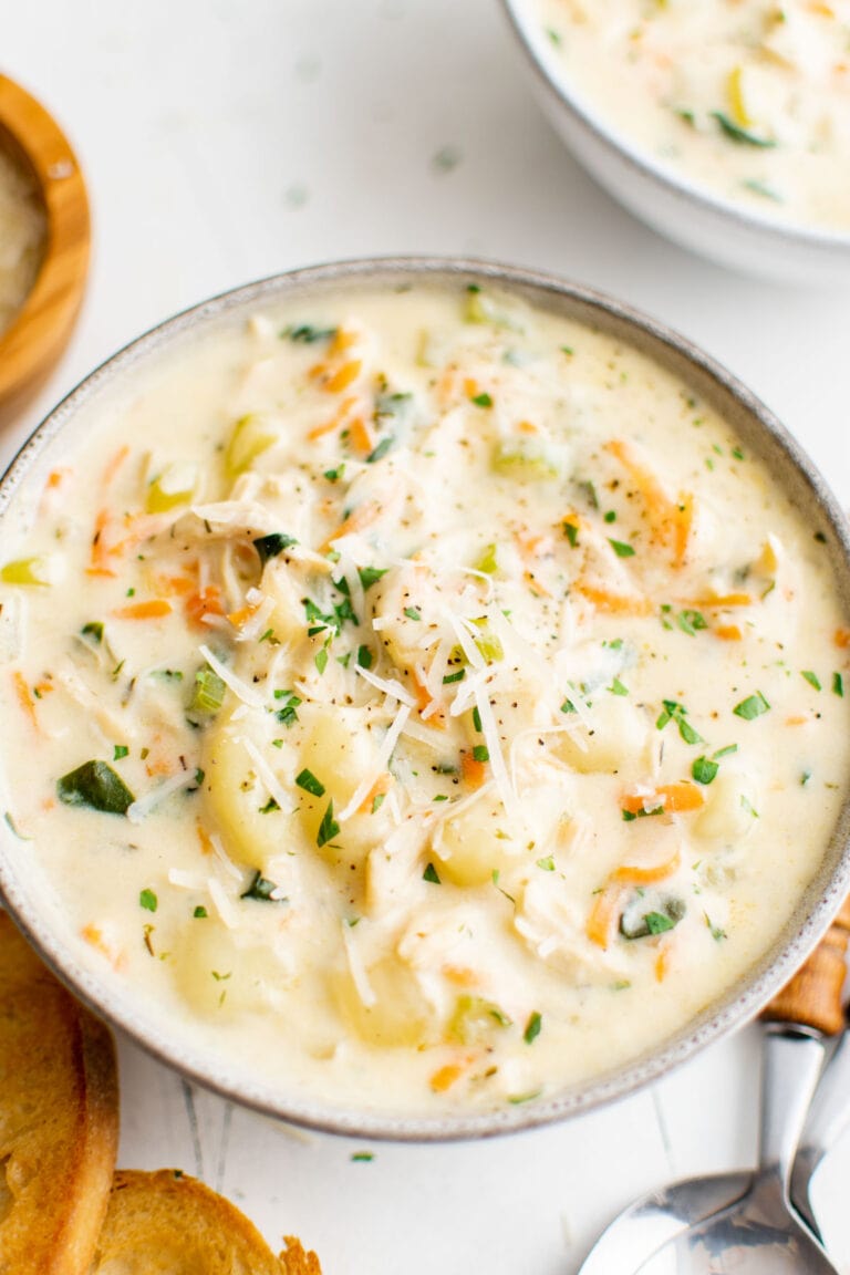 Creamy Chicken Gnocchi Soup | YellowBlissRoad.com