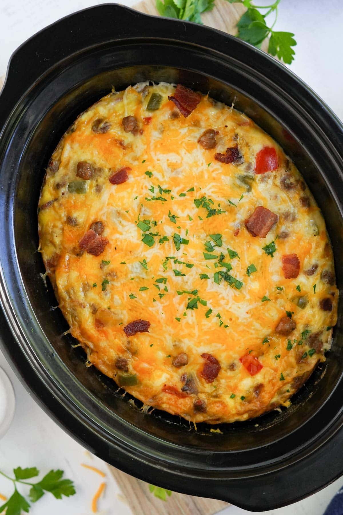 Slow Cooker Breakfast Casserole - Eat at Home