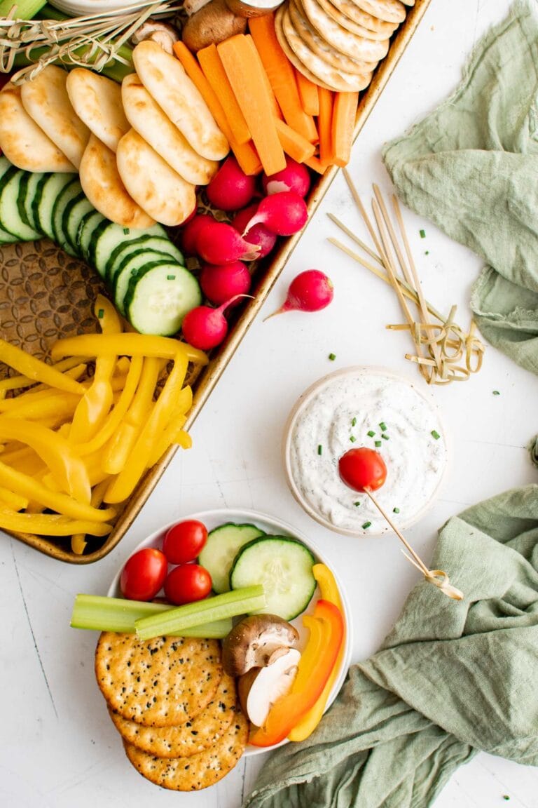 How to Make a Veggie Tray | Easy Crudite Platter