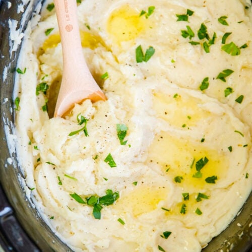 Best Crock Pot Mashed Potatoes (Slow Cooker) | YellowBlissRoad.com