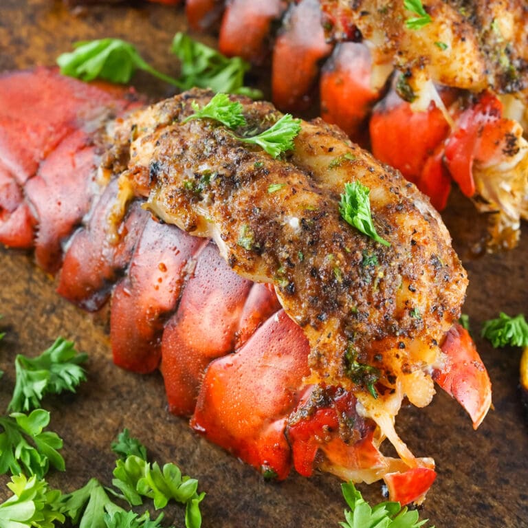 Garlic Butter Baked Lobster Tails - Yellow Bliss Road