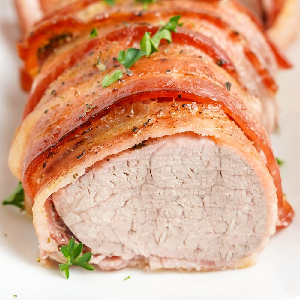 Bacon Wrapped Pork Tenderloin - Yellow Bliss Road