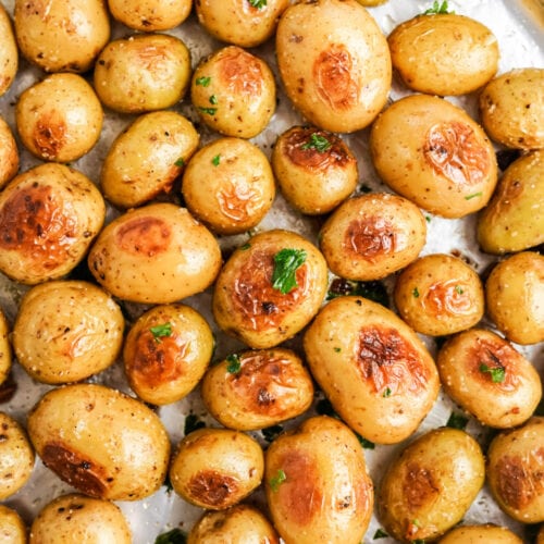 Garlic Roasted Baby Potatoes Recipe - Yellow Bliss Road