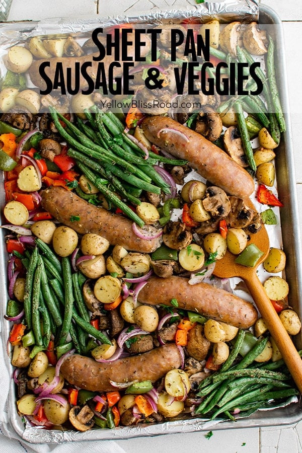 Sheet Pan Sausage and Veggies (10 Minute Prep)