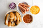 Easy Baked Chili Cheese Dogs | YellowBlissRoad.com