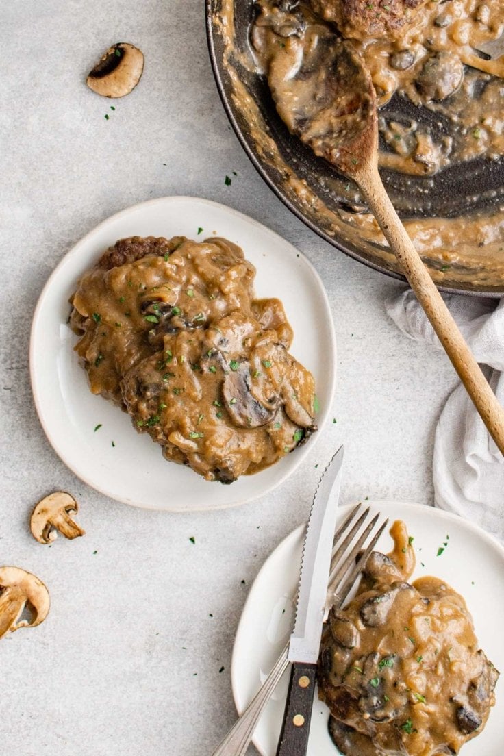 Chopped Steaks With Mushroom Gravy 