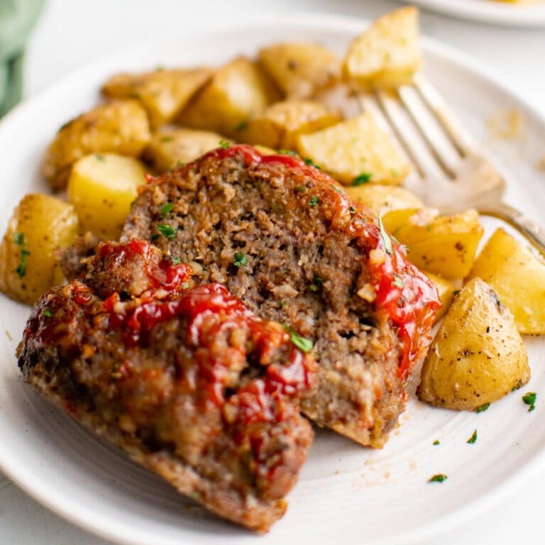 Sheet Pan Meatloaf And Potatoes Yellow Bliss Road 9389