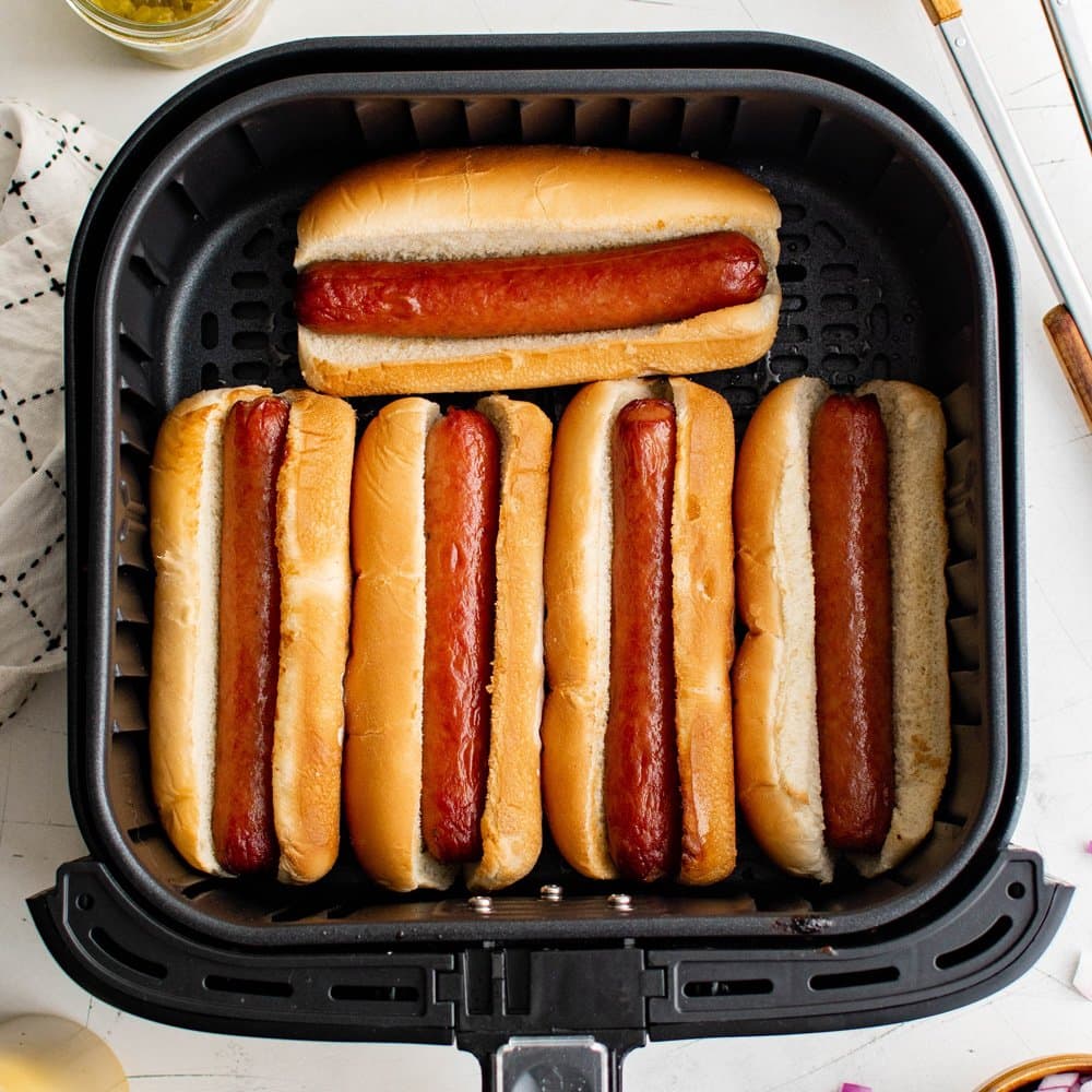 Air Fryer Hot Dogs Taste Just Like Grilled Hot Dogs