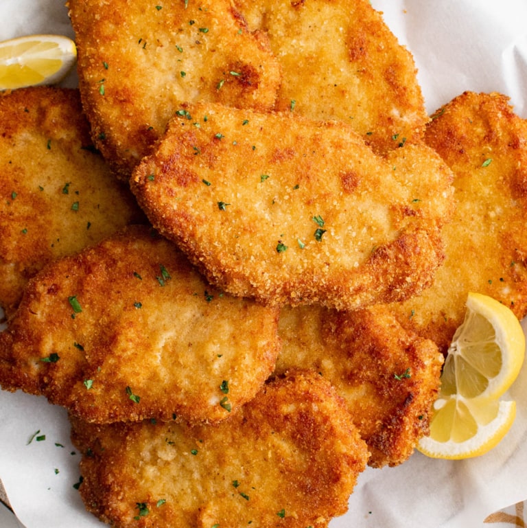 Easy German Pork Schnitzel | YellowBlissRoad.com