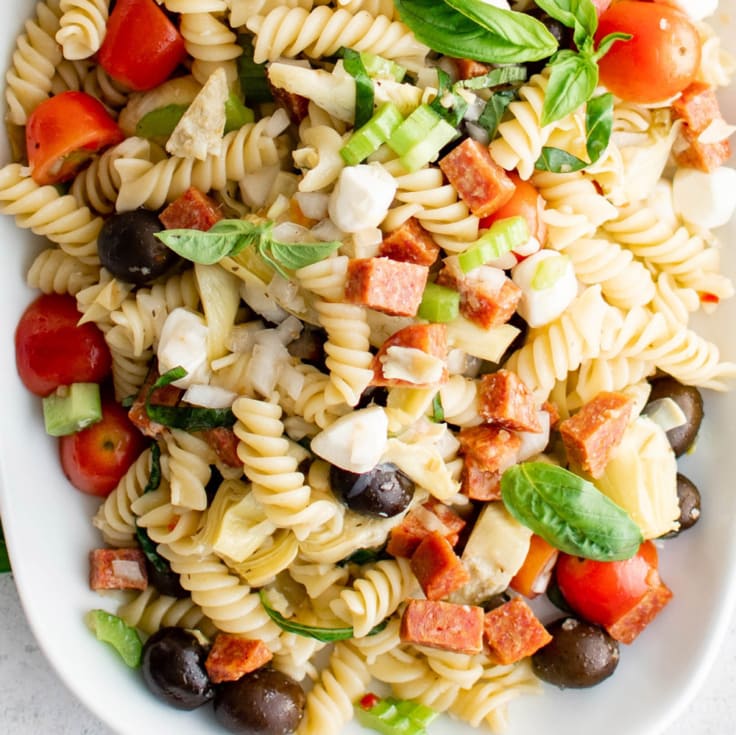 Antipasto Pasta Salad - Yellow Bliss Road