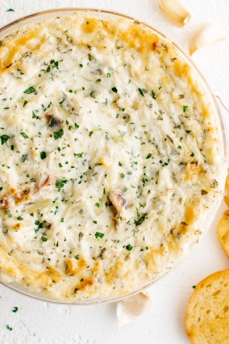 Cheesy Baked Garlic Dip Yellow Bliss Road