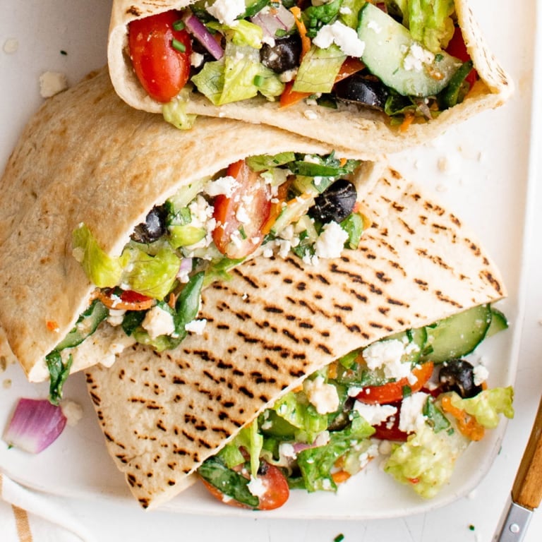 Veggie Pita Sandwich - Yellow Bliss Road