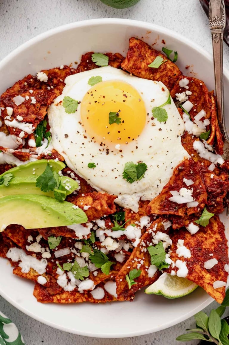 Chilaquiles Rojos - Yellow Bliss Road