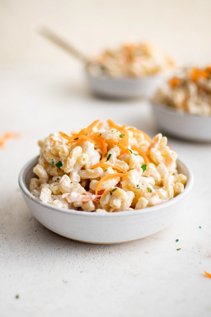 Light And Creamy Hawaiian Macaroni Salad 