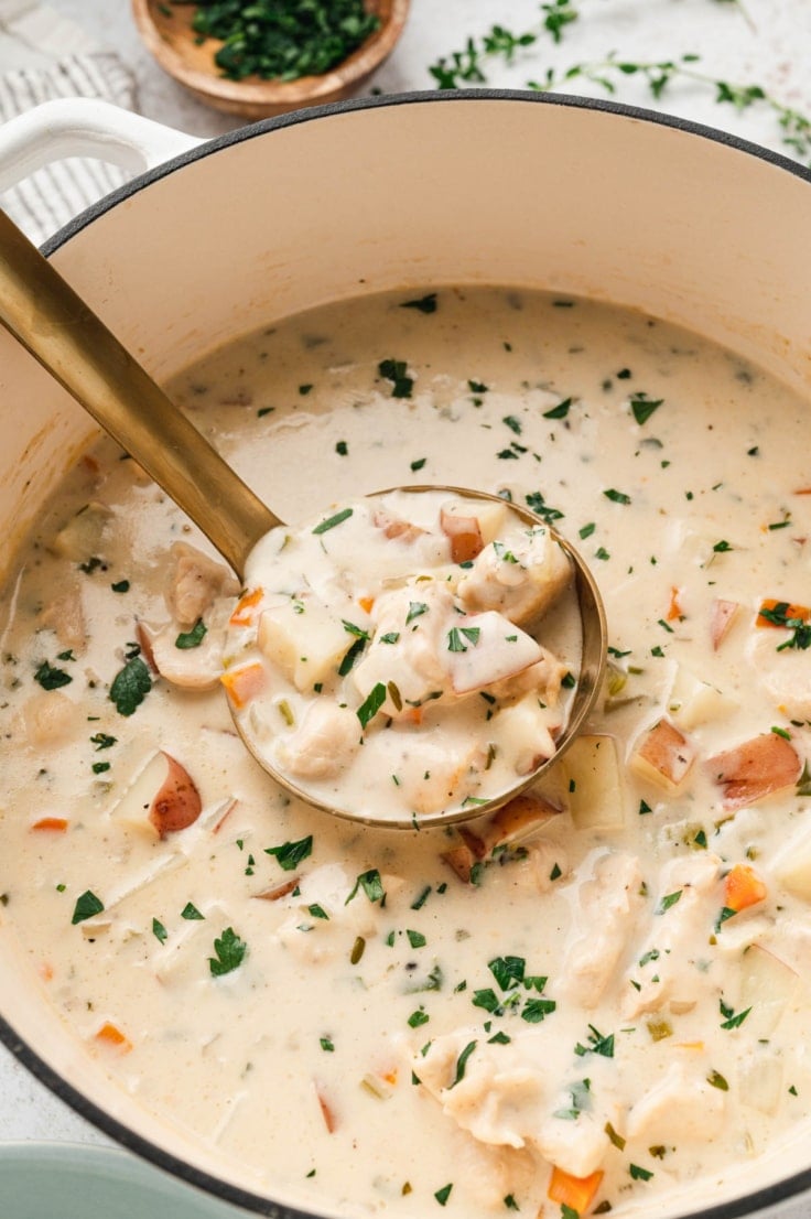 Creamy Chicken Potato Soup - Yellow Bliss Road