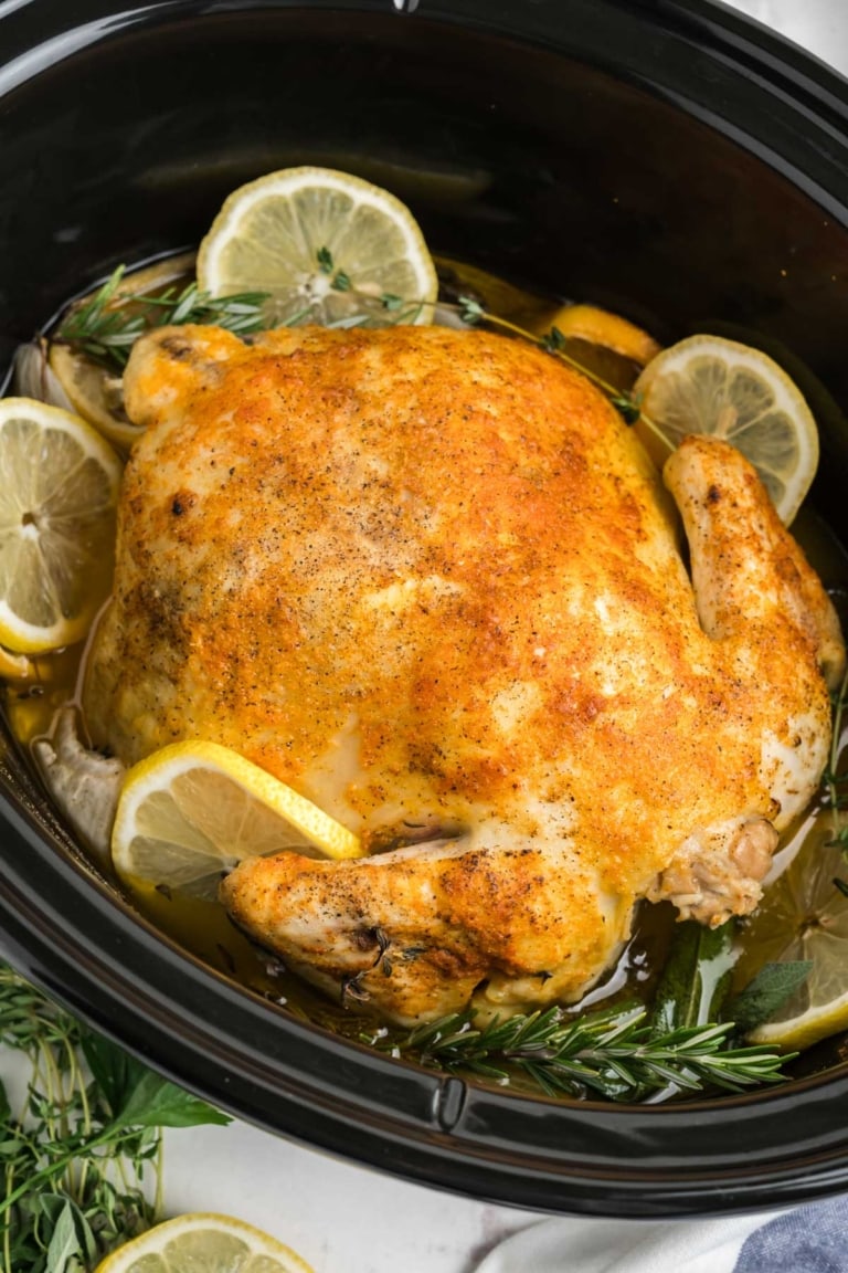 Crockpot Whole Chicken | Yellow Bliss Road