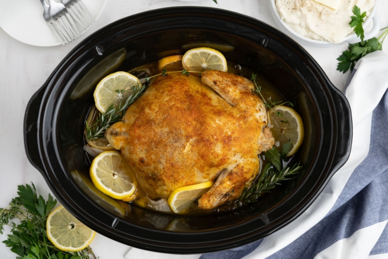 Crockpot Whole Chicken | Yellow Bliss Road