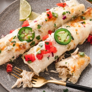 White Chicken Enchiladas