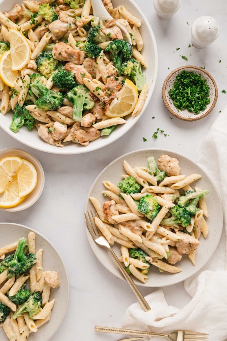 Chicken Broccoli Pasta - Yellow Bliss Road