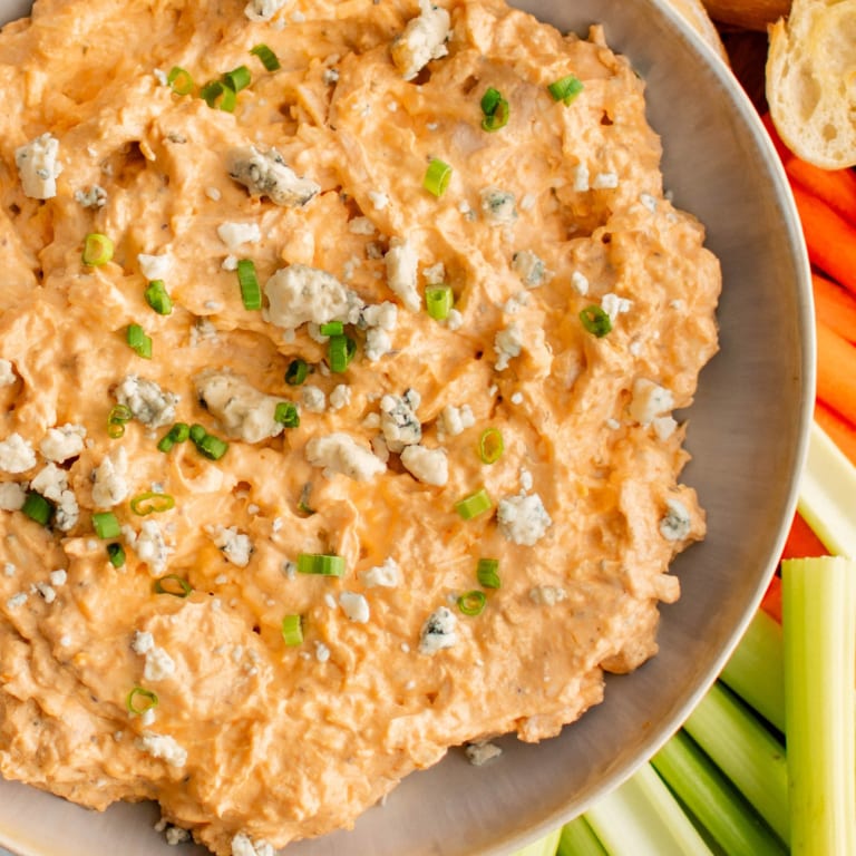 Slow Cooker Buffalo Chicken Dip - Yellow Bliss Road