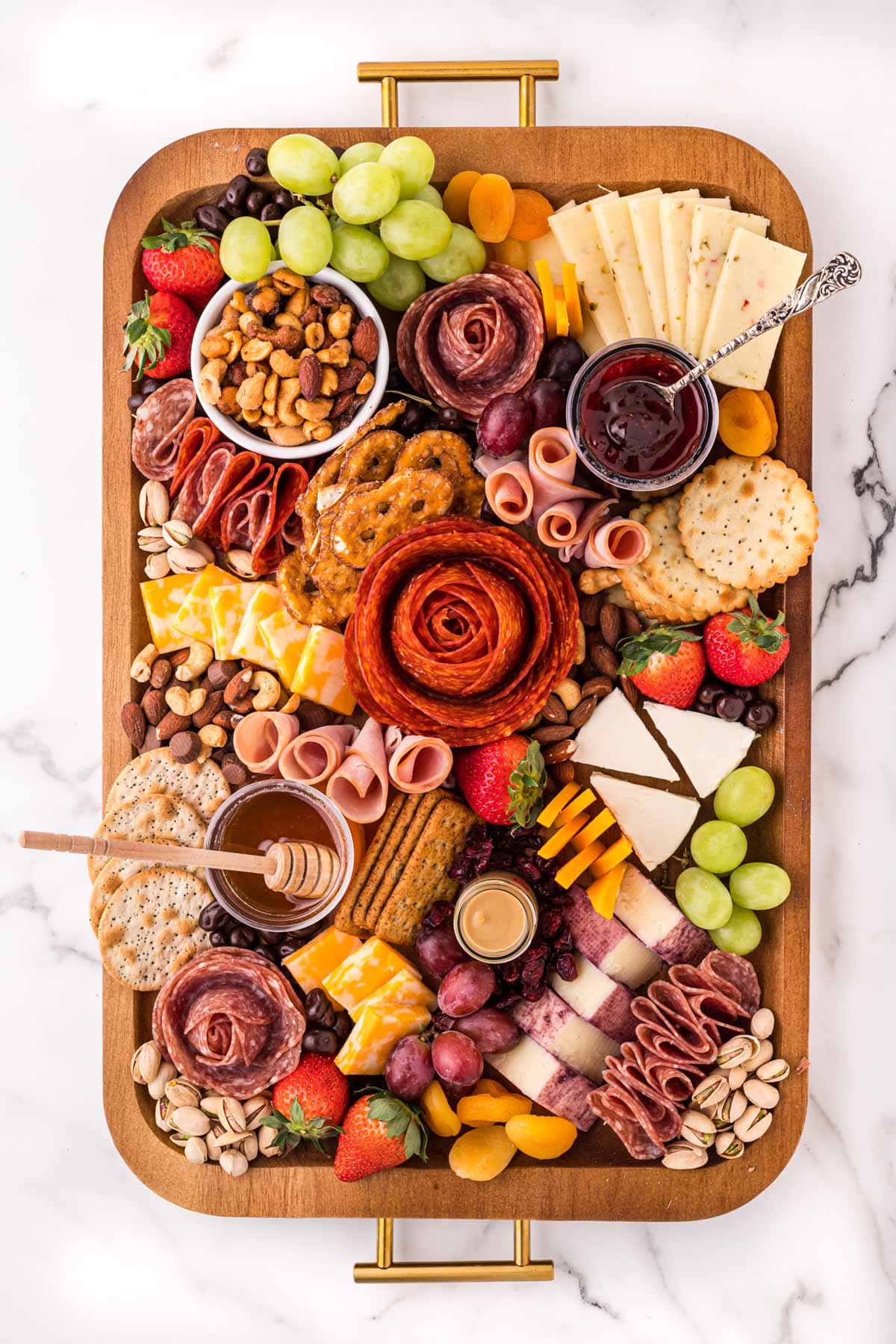 finished charcuterie board