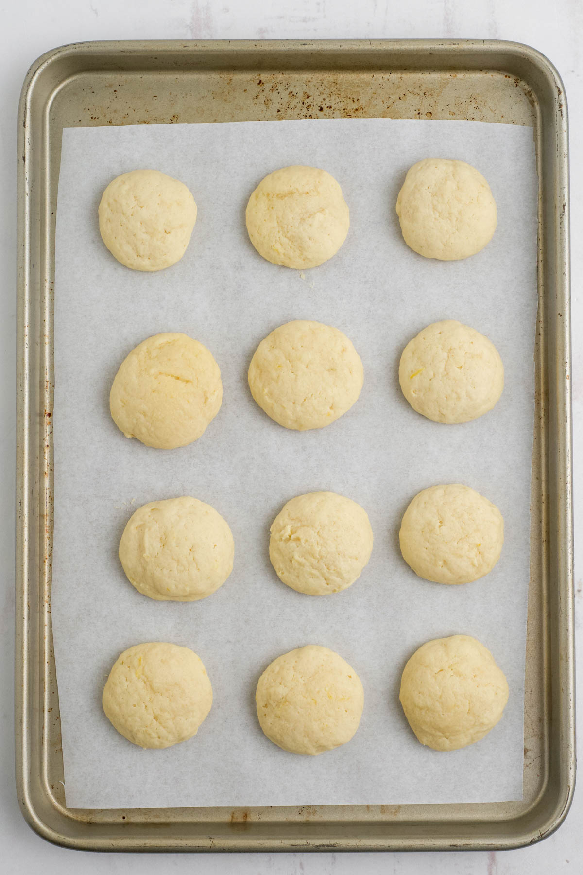 Baked lemon ricotta cookies