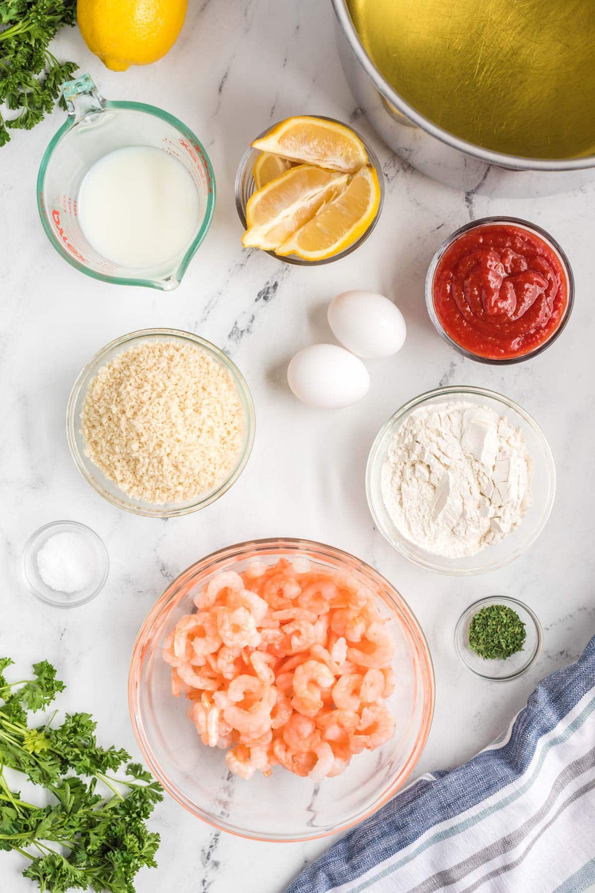 ingredients for popcorn shrimp